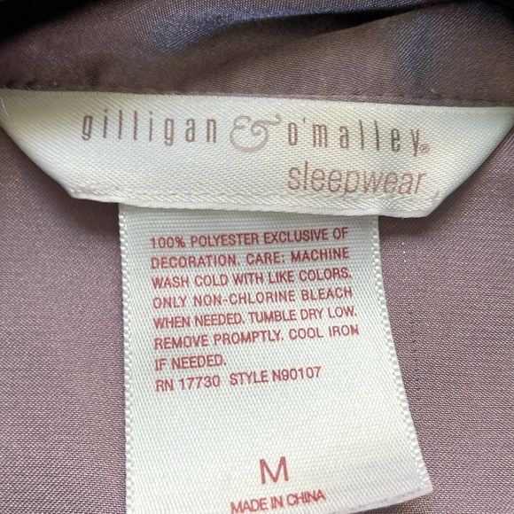 Three piece size medium purple satin pajamas set. - Picture 7 of 14